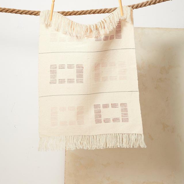 Blocks Hand / Kitchen Towel - Rust