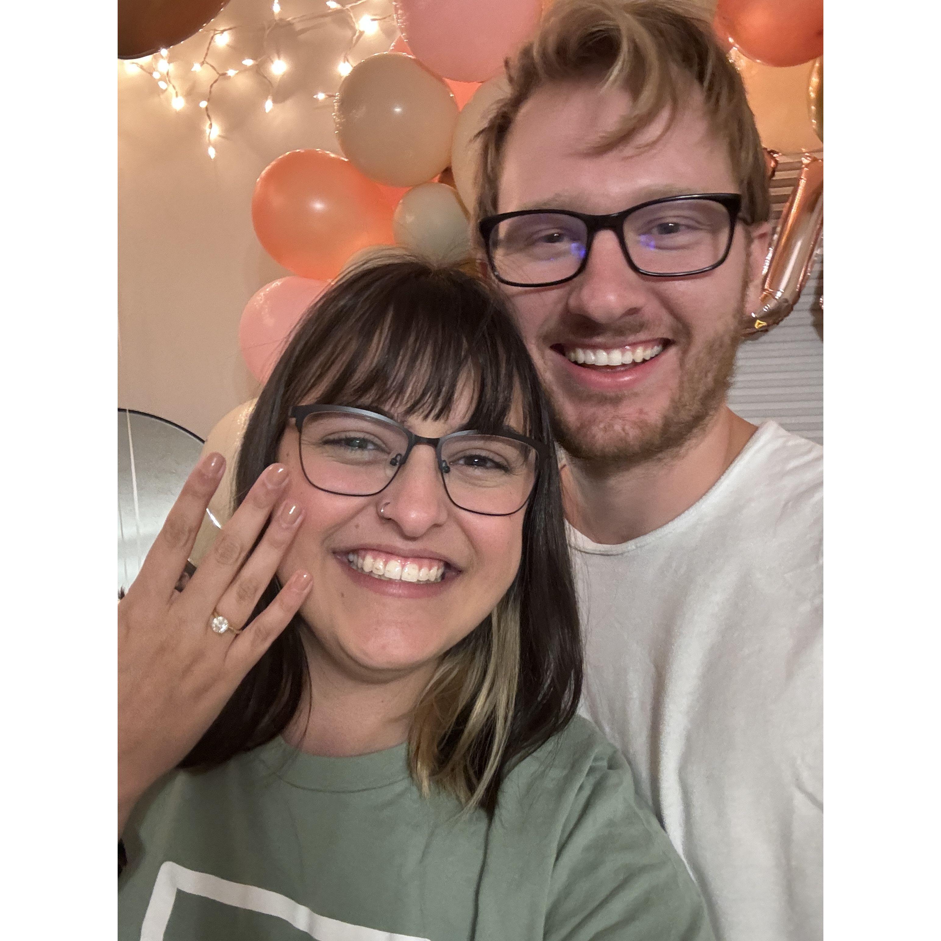 Basking in engagement happiness!