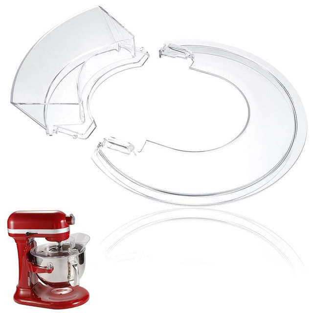 CDDCWZ Pouring Shield for KitchenAid- Splash Guard with Removable Pouring Chute for KitchenAid 5.5-7 Quart Bowl-Lift Stand Mixer Prevents Mess and Flour Dust Mixer Accessories and Attachments