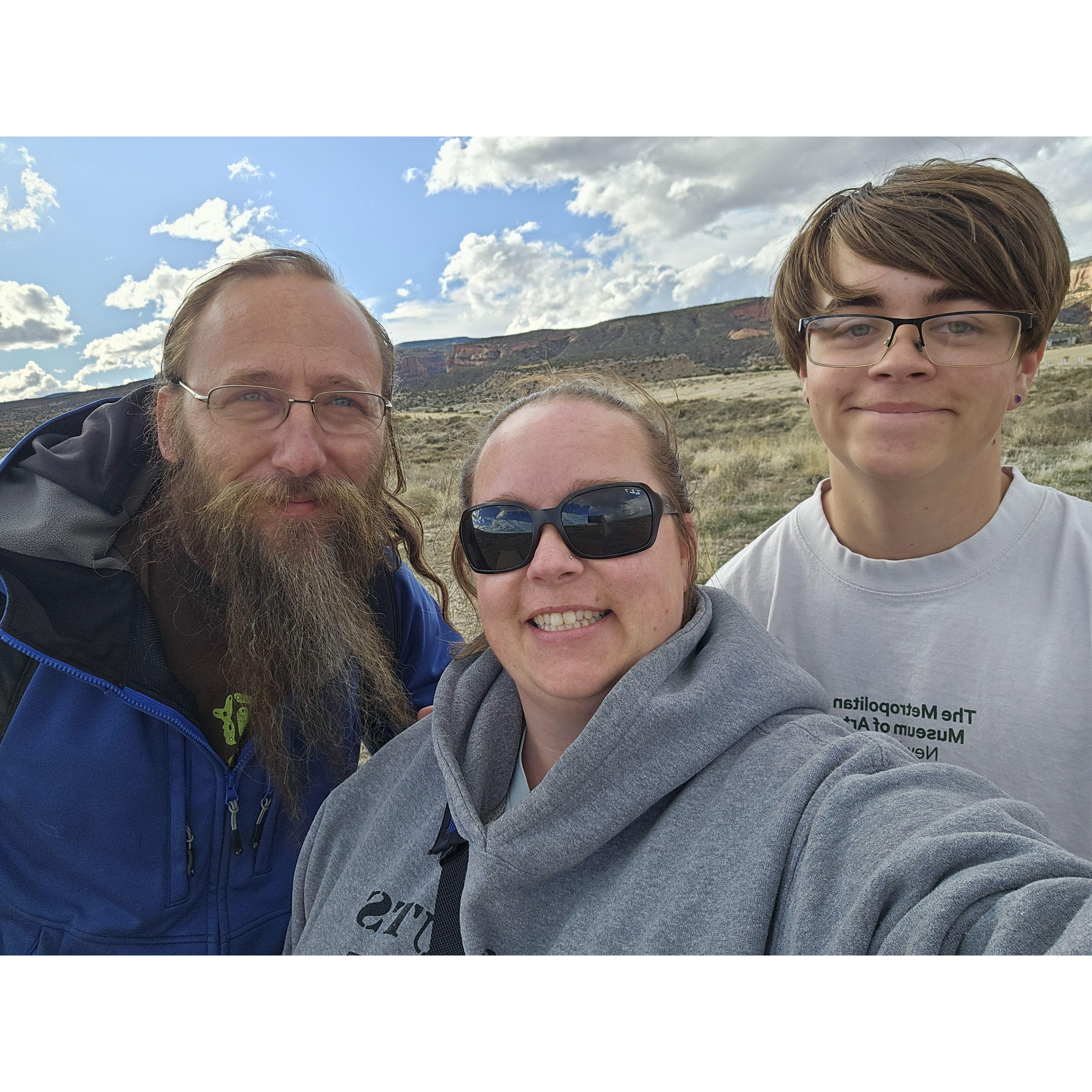 out playing disc golf
