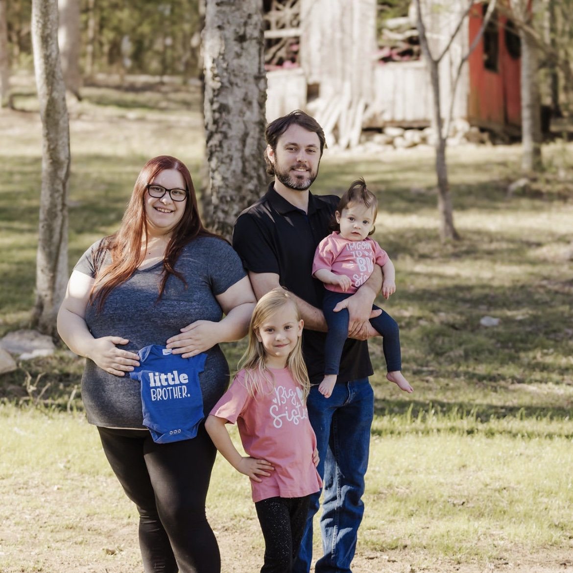Us finding out we are having a boy!