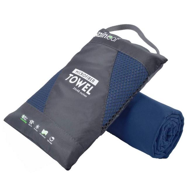 Rainleaf Microfiber Towel Perfect Travel & Sports &Beach Towel. Fast Drying - Super Absorbent - Ultra Compact. Suitable for Camping, Backpacking,Gym, Beach, Swimming,Yoga