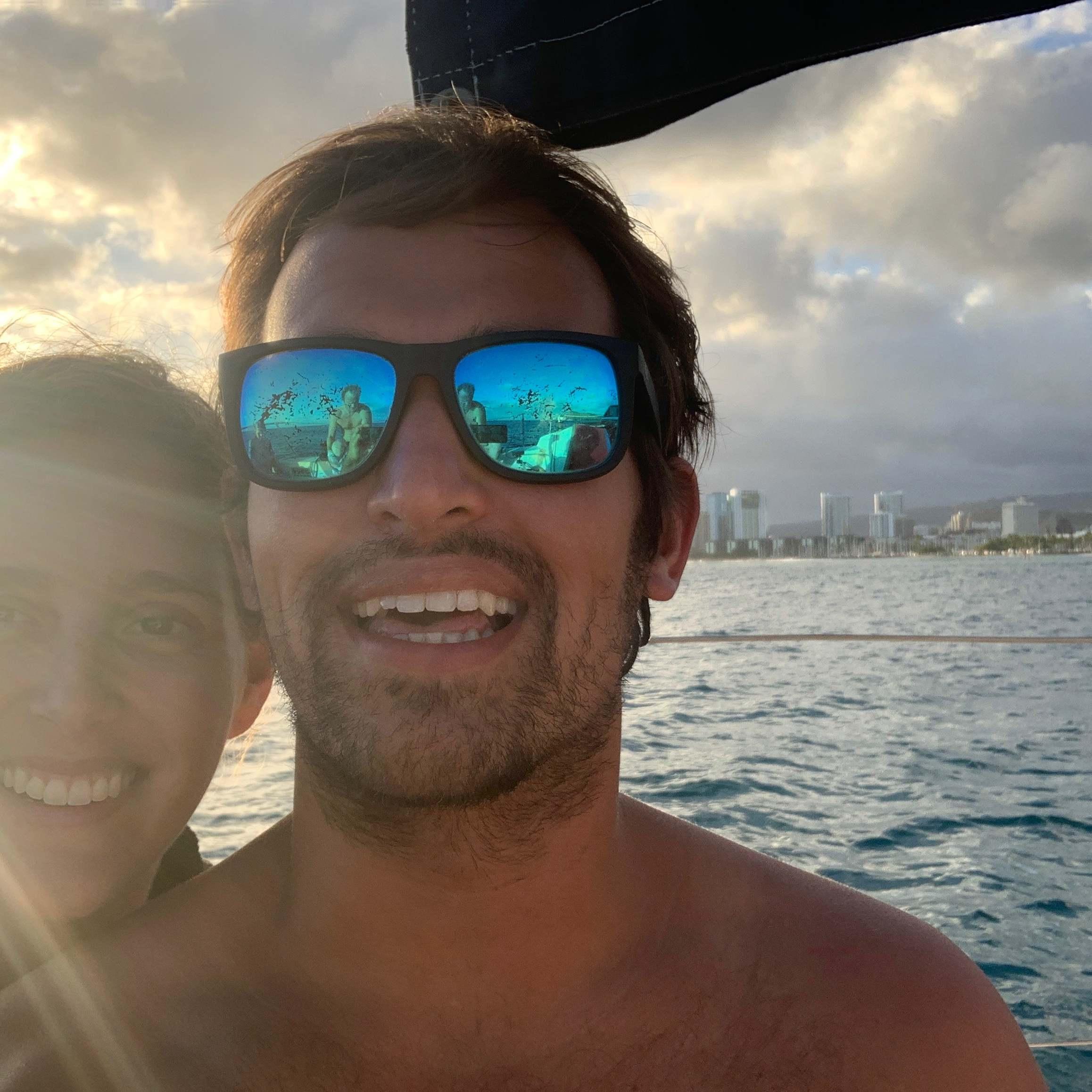 First of many boat cruises together.