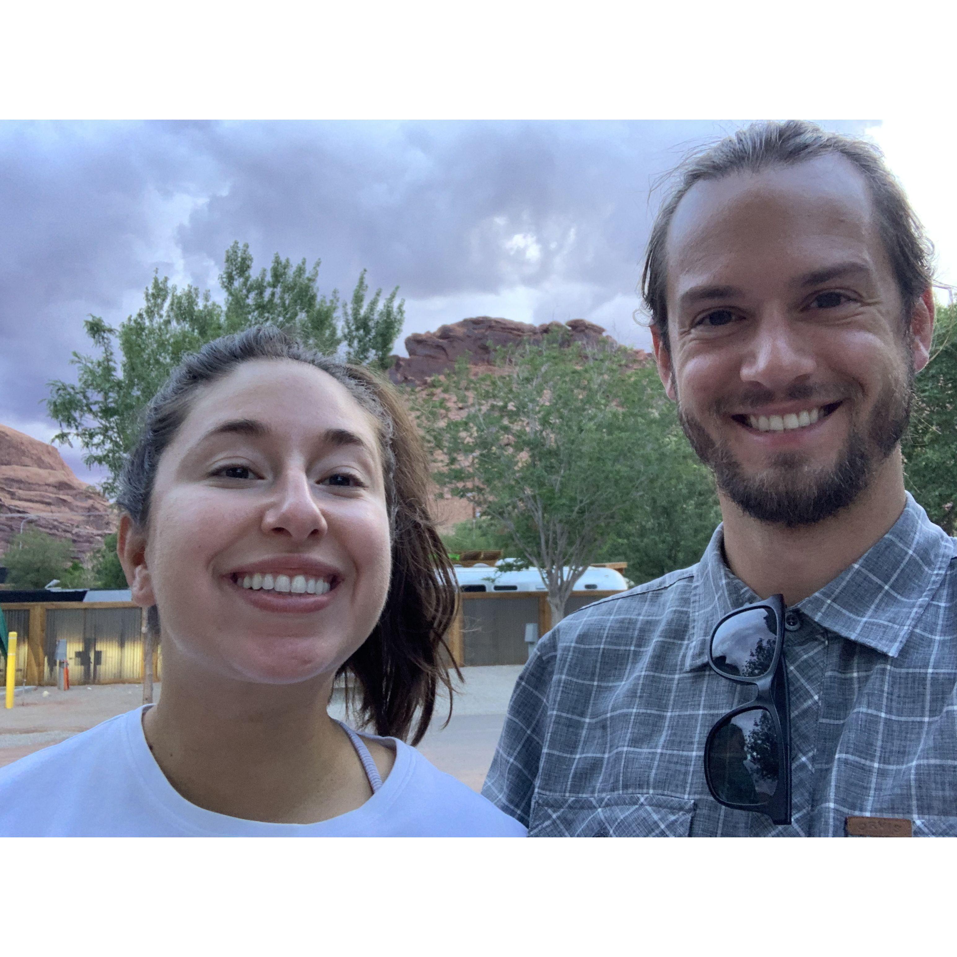 Campground at Moab Utah, August 2021