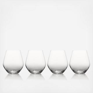 Gianna Ombre Stemless Wine Glass, Set of 4