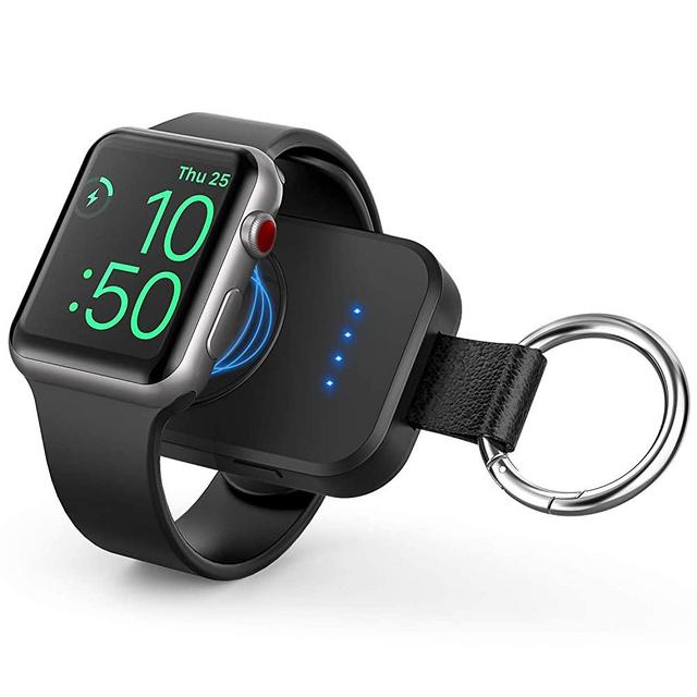 Portable Wireless Charger for Apple Watch,iwatch Charger 1000mAh Smart Keychain Power Bank, Compatible for Apple Watch Series 6,5,4,3,2,1, SE,44/40/42/38mm Watch Charger Travel