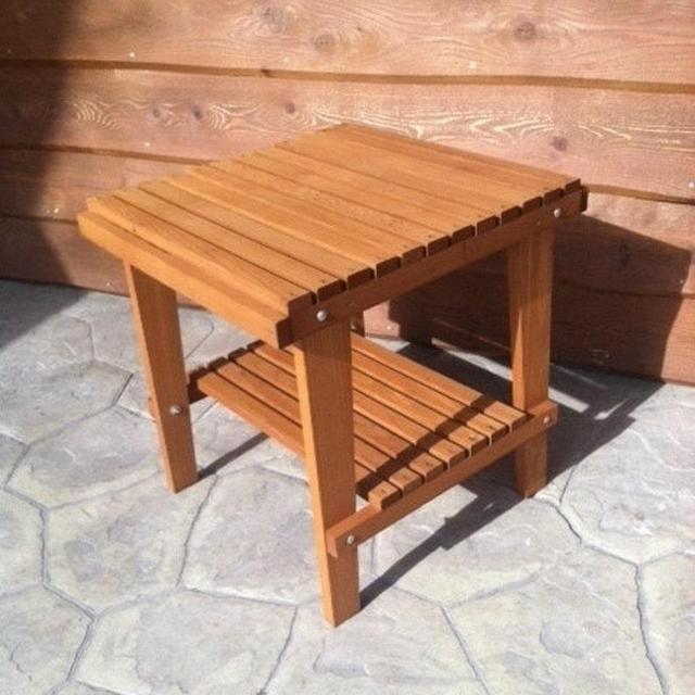 Amish Crafted Cedar Side Table