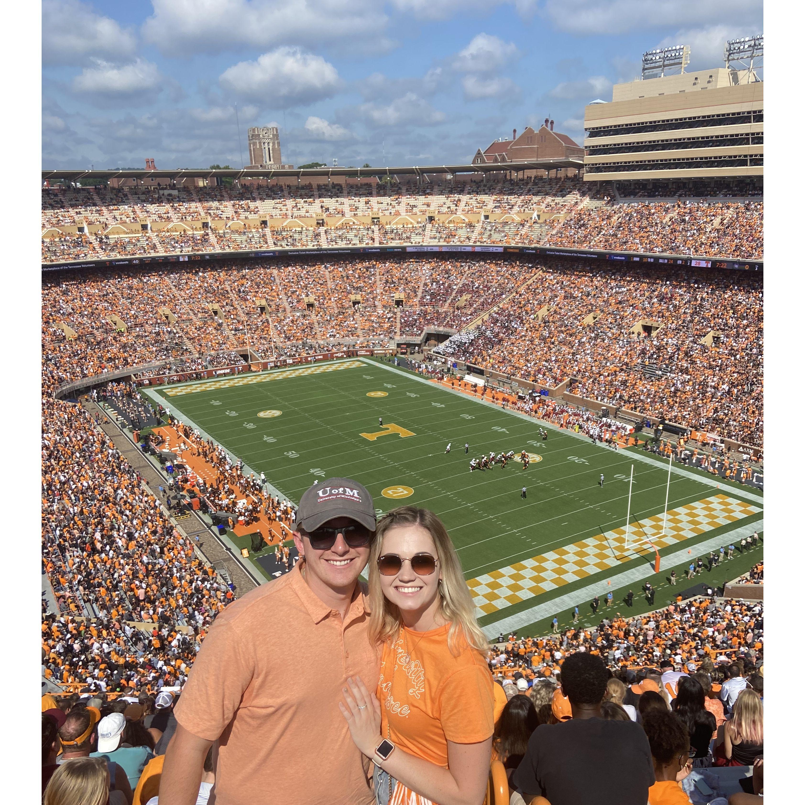 October 2021: Cheering on the vols!