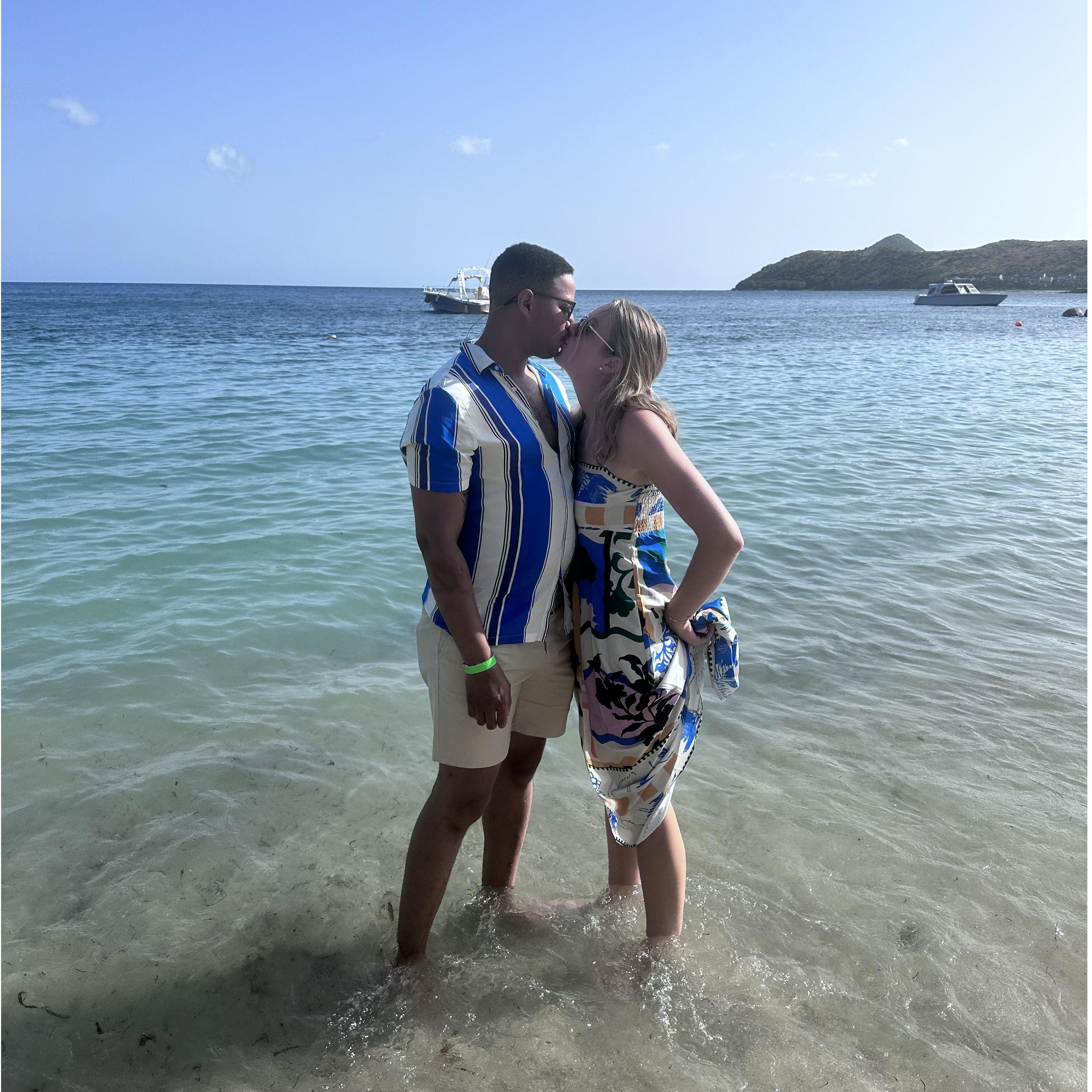 St. Kitt's, where we got engaged!