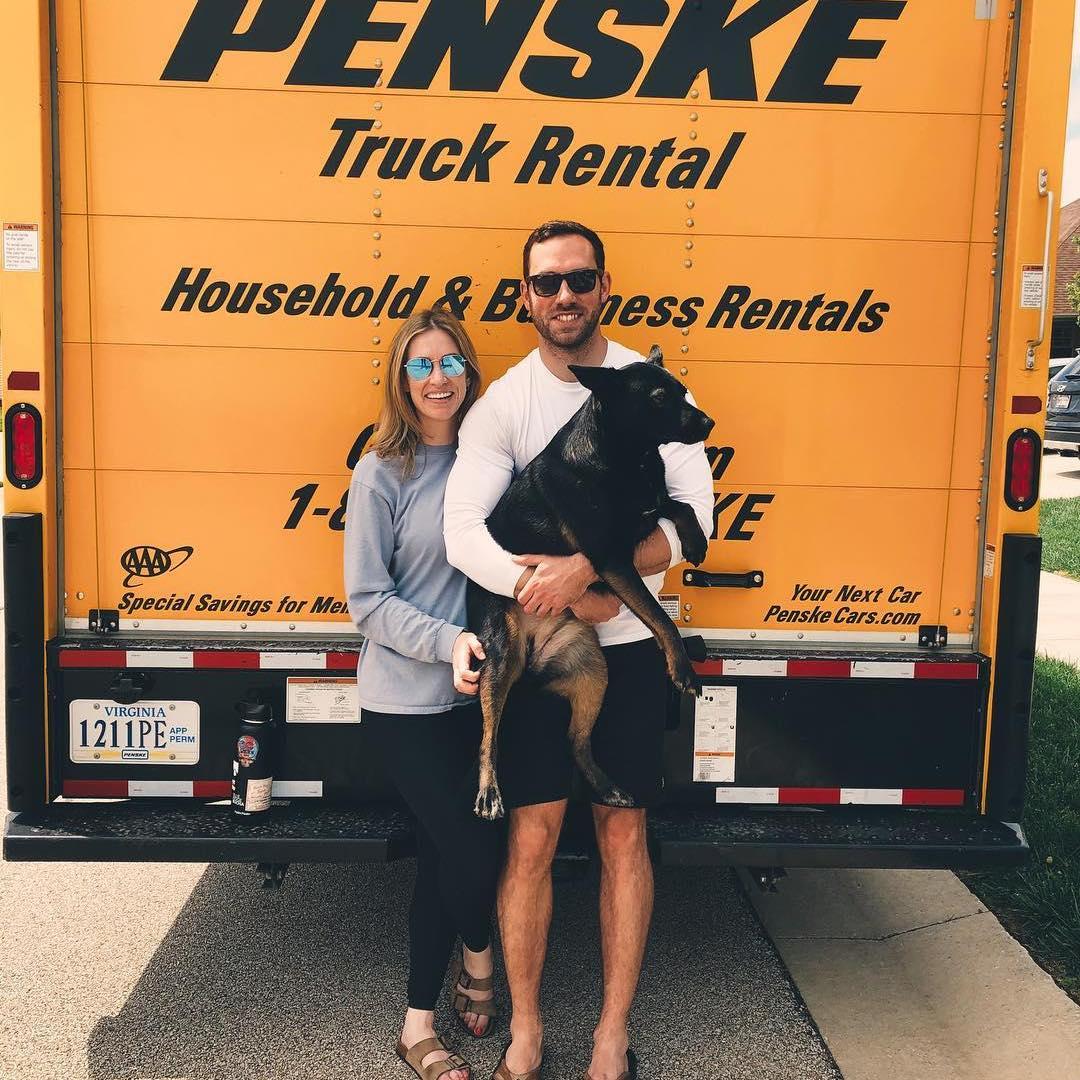 Moving from IL to CO together with our dog, Aspen · May 2019