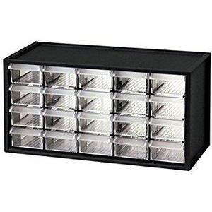 Akro-Mils 10144 D 20-Inch by 16-Inch by 6-1/2-Inch Hardware and Craft Cabinet, Black
