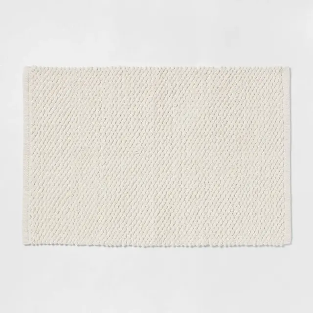 20"x30" Handloom Cotton Bath Rug Cream - Threshold™