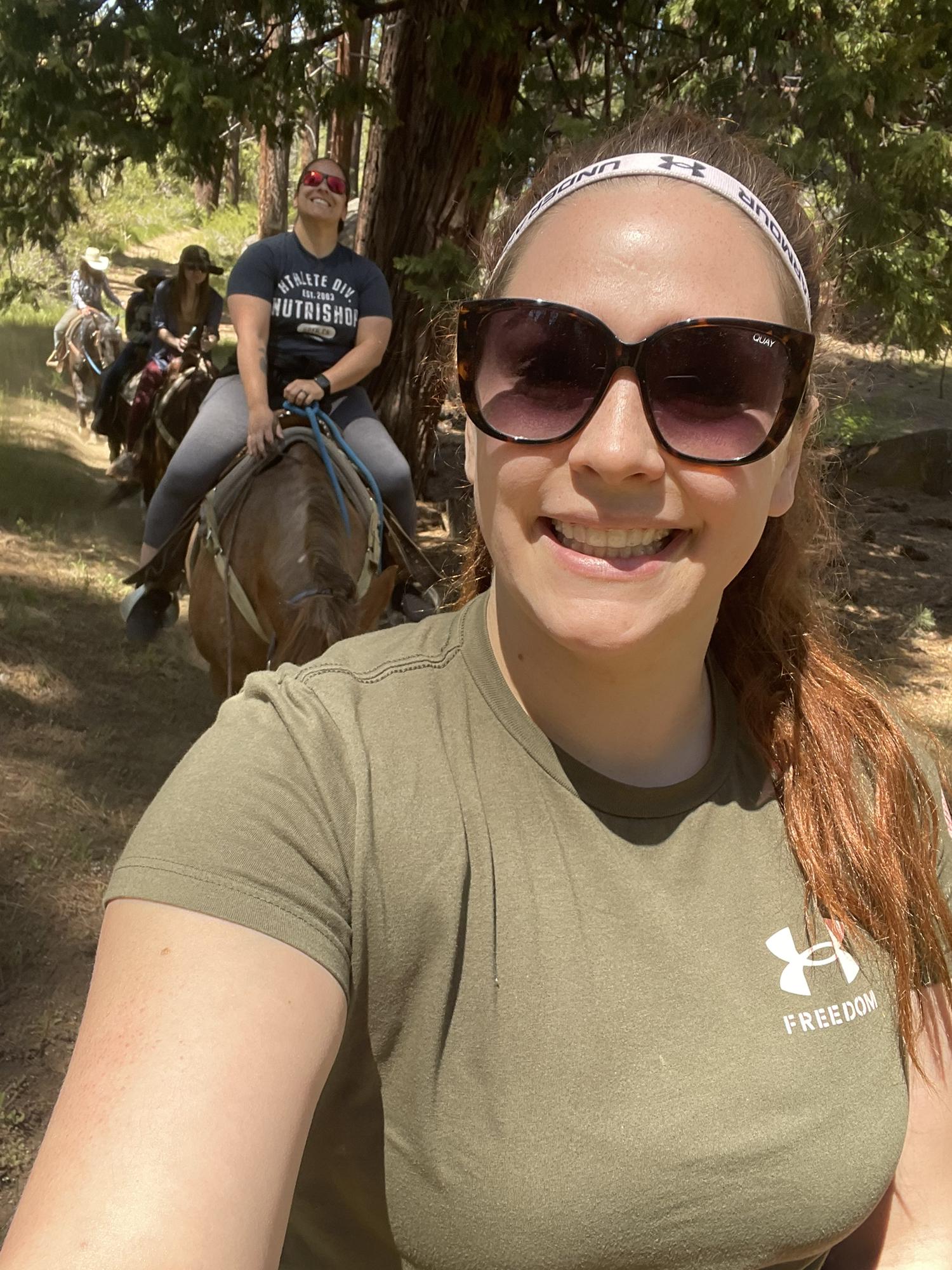 Riding horsies in Tahoe