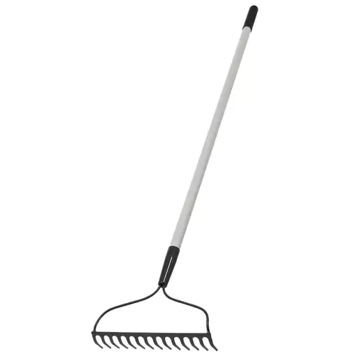 Blue Hawk 54.5-in L Fiberglass-Handle Welded Steel Garden Rake