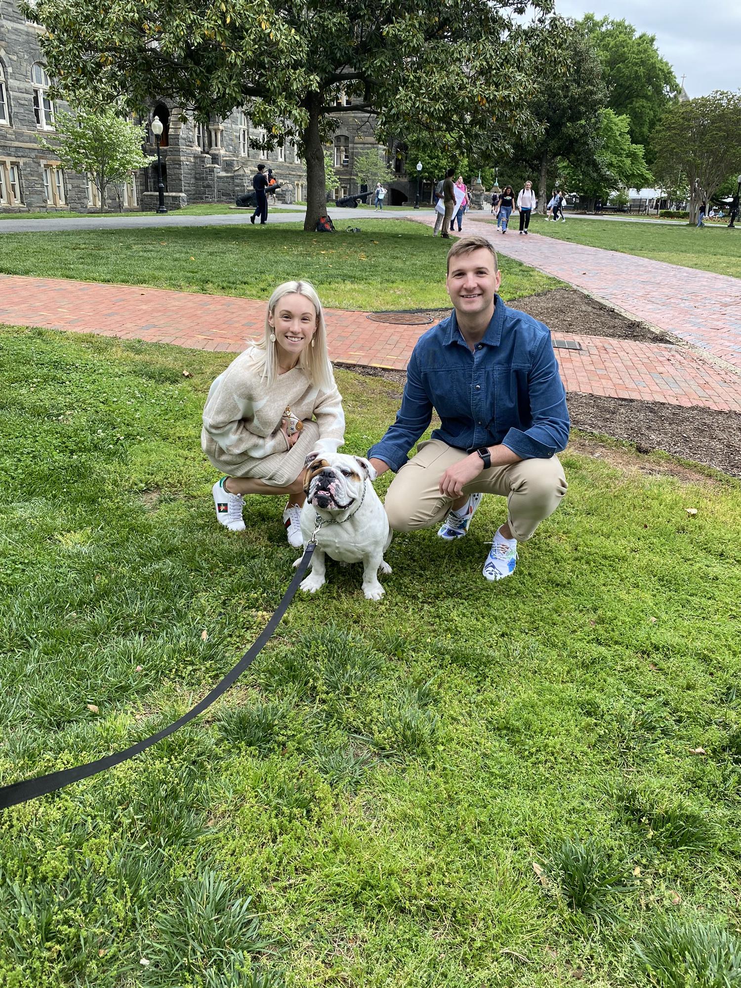 Georgetown University with Jack the Bulldog! 2022