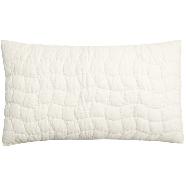 Cozy Cloud Quilted Sham, King, Ivory