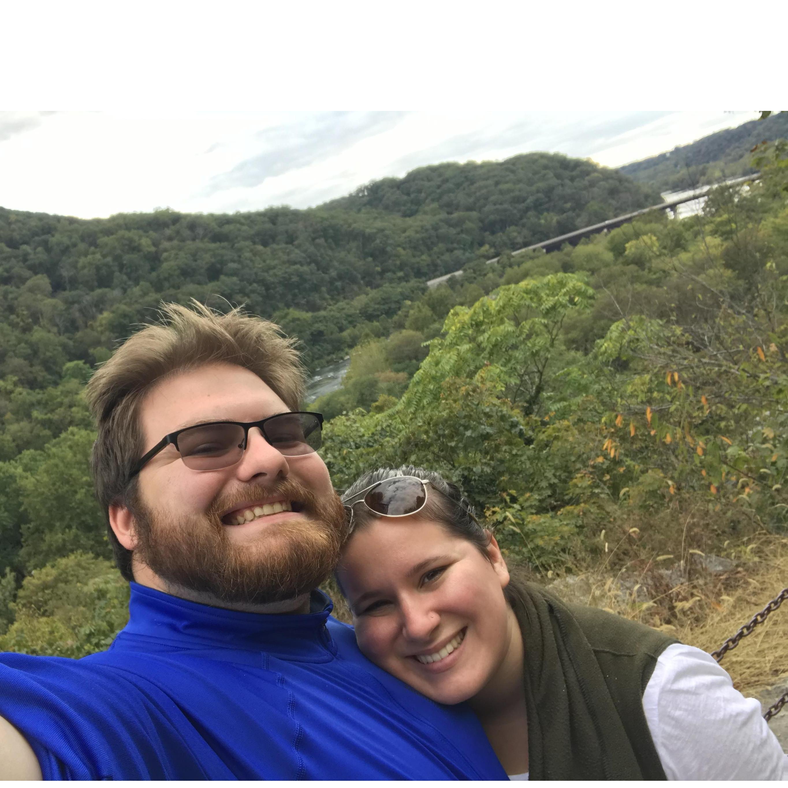 The view from Jefferson Rock when we were on our honeymoon