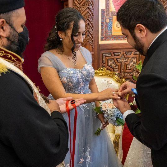 October 2020: 
One more from this awesome day! After the proposal, Justeena was sent to a hair dresser to get her hair done, dress up and go to church to be formally engaged in the Coptic Church! :)