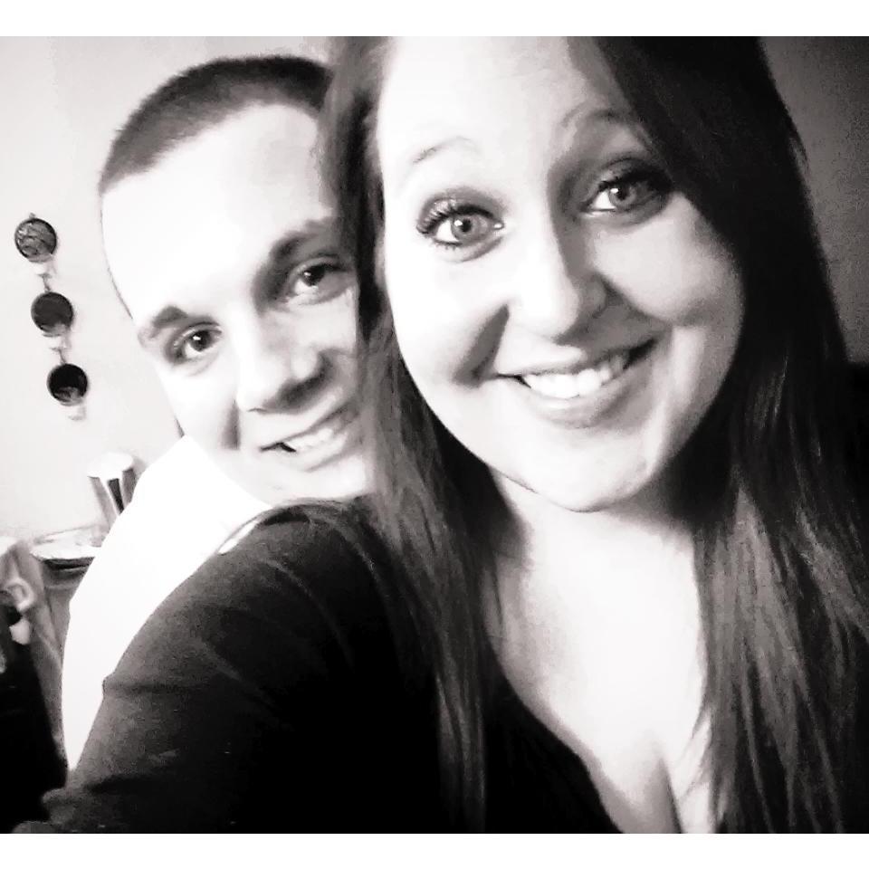 Katie and Joe's first picture together