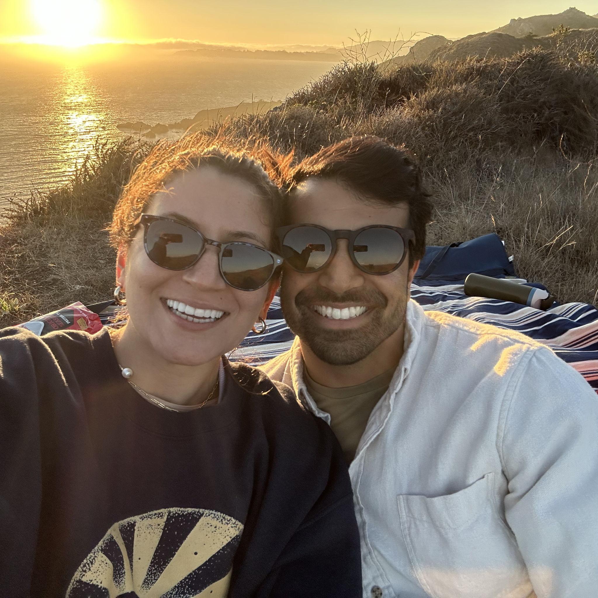 Our first sunset together