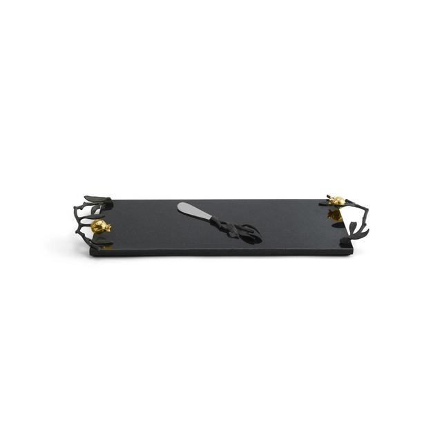 Michael Aram Pomegranate Small Cheeseboard with Knife 2 Piece Set