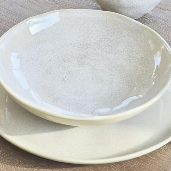 Cottage Core Plain Pasta Bowl (set of 4)