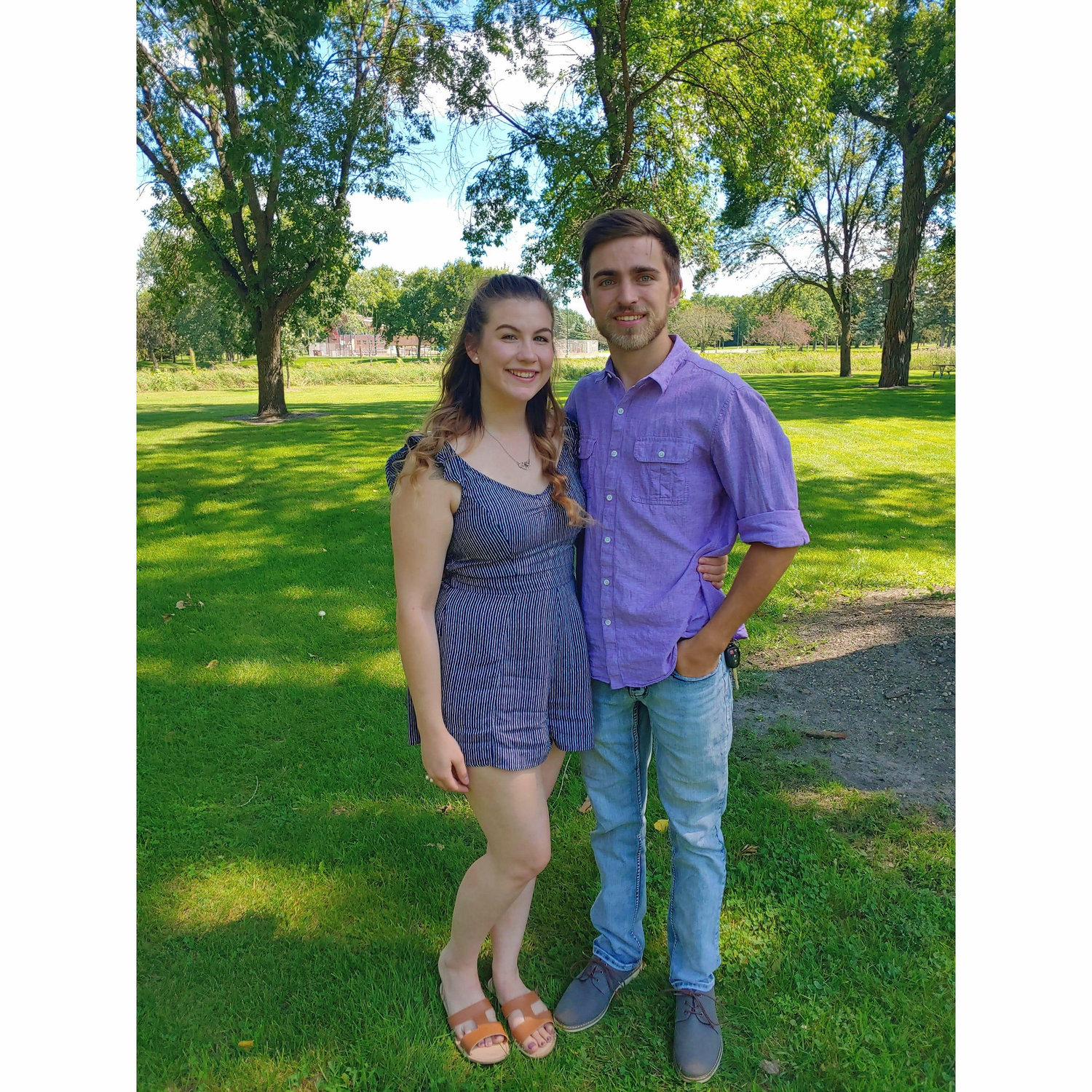 Our first picture together! So young!