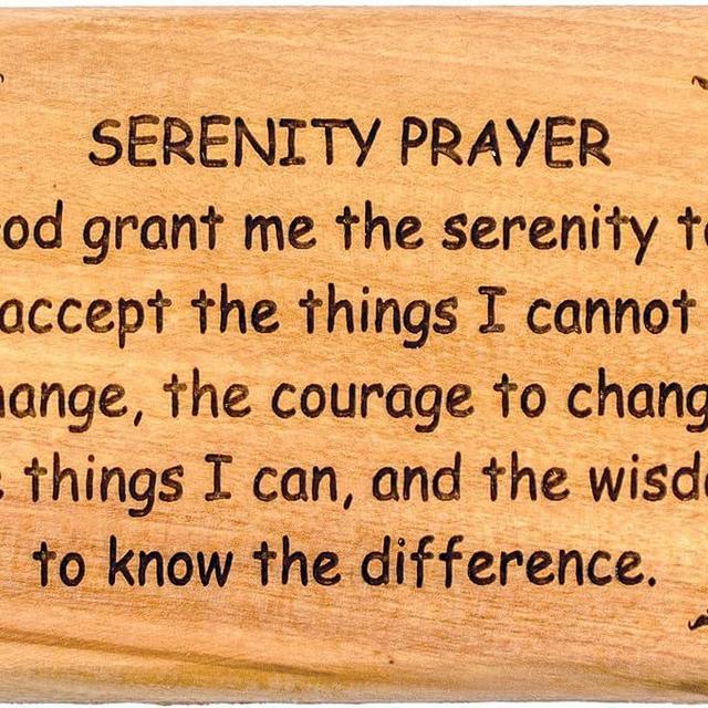 Bible Verse Fridge Magnets, Serenity Prayer, 1.6" x 2.5" Olive Wood Religious Motivational Faith Magnets from Bethlehem, Home, Kitchen, & Office, Inspirational Scripture Décor