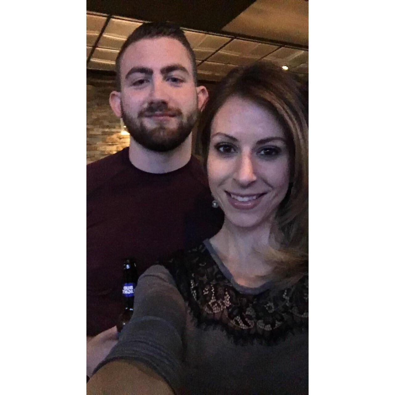 Duffers night, the night after we started dating!