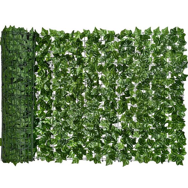 DearHouse Artificial Ivy Privacy Fence Screen, 118x39.4in Artificial Hedges Fence and Faux Ivy Vine Leaf Decoration for Outdoor Garden Decor