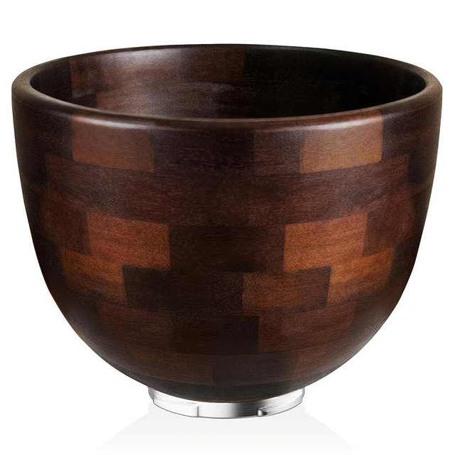 Acacia Wood Mixing Bowl Compatible with KitchenAid 4.5 & 5 QT Tilt-Head Models, Wooden Mixer Bowl for KitchenAid Stand Mixers