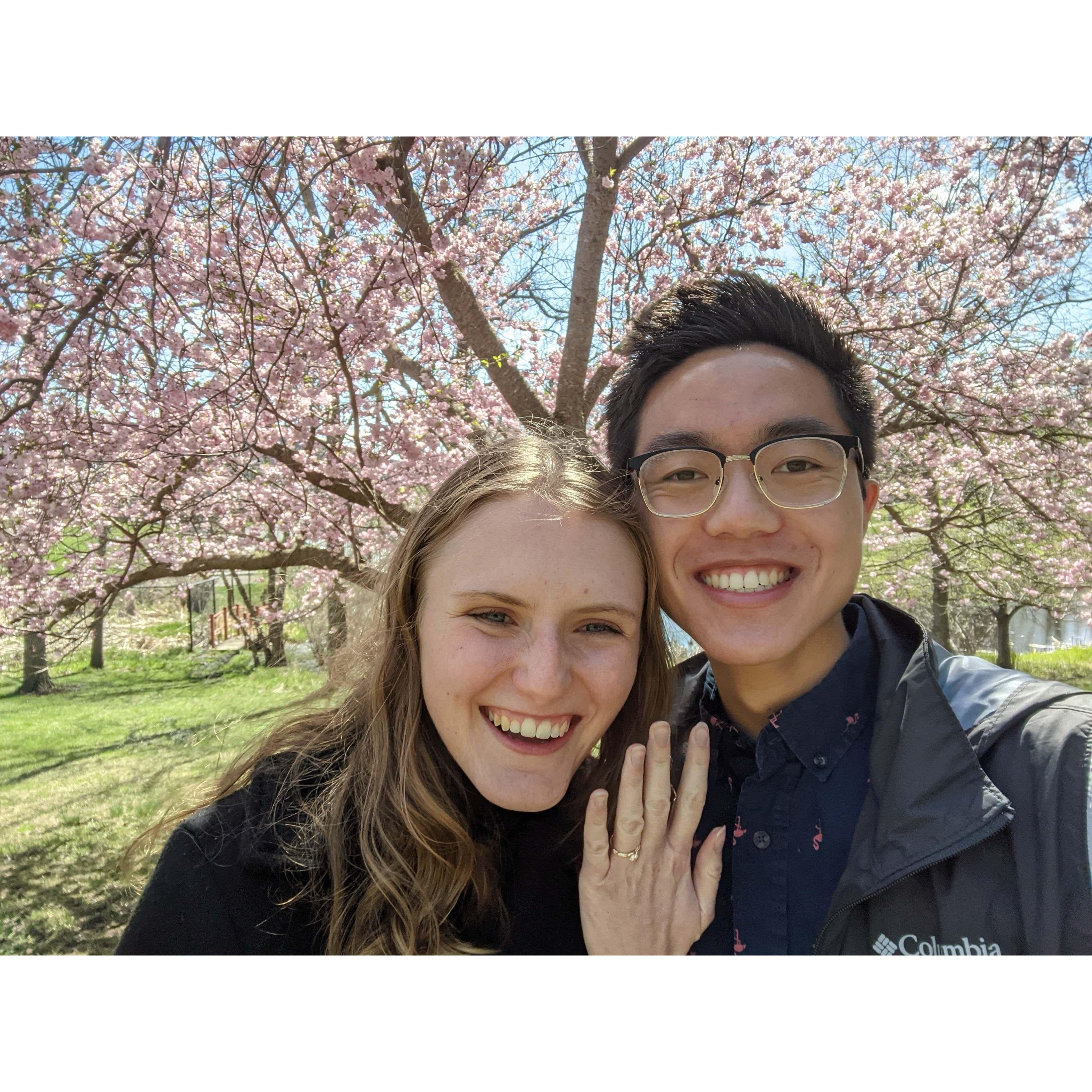 This photo was taken a few minutes after Eli popped the question ;)