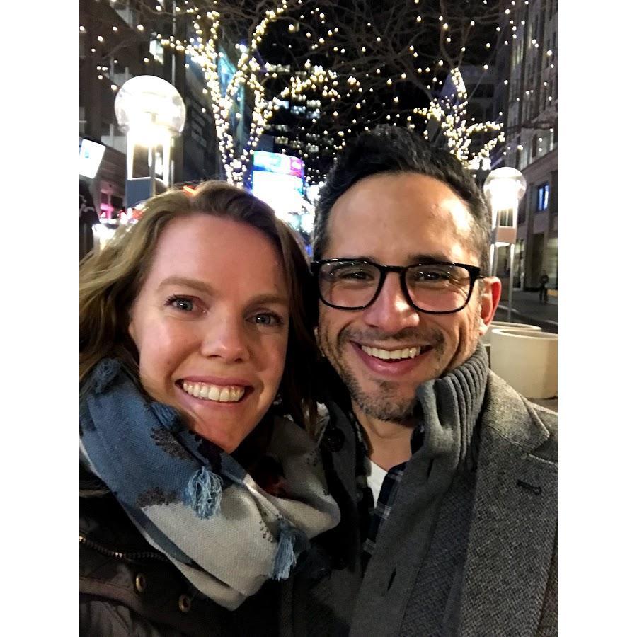 Celebrating 1 year of being together! in DT Denver