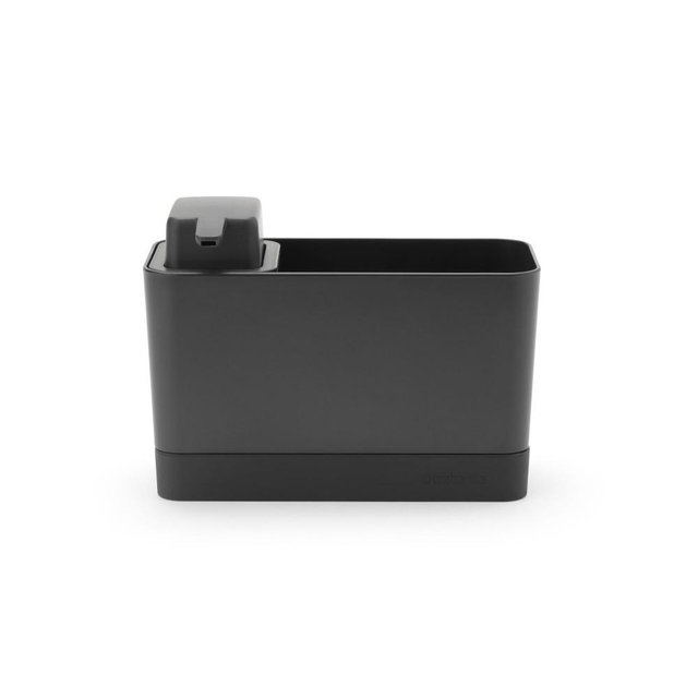Sink Organizer Set, Sink Organizer and Soap Dispenser, Dark Gray