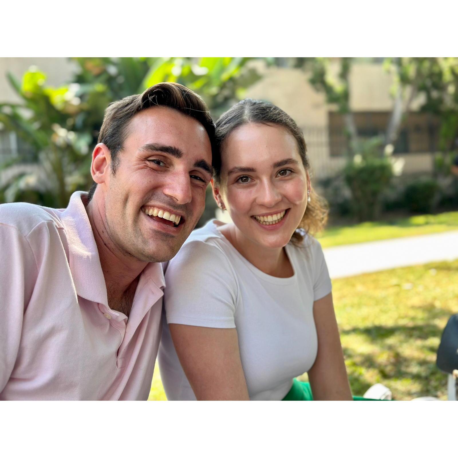 We also really like visiting family around Los Angeles, this picture was snapped by our talented Aunt Renee