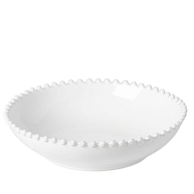 Costa Nova Pearl Stoneware Pasta Bowl, 9", Single - White