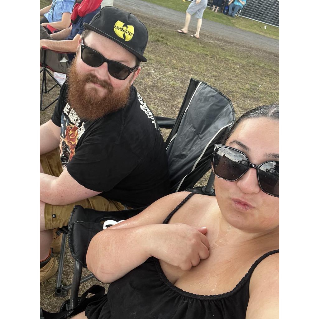 freshly soaked after getting rained on at Bluesfest, one of our fave summer traditions