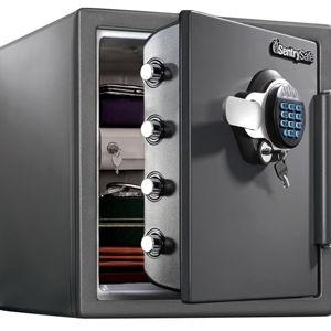 SentrySafe Waterproof and Fireproof Alloy Steel Digital Safe Box for Home with Code Button Keypad | Amazon