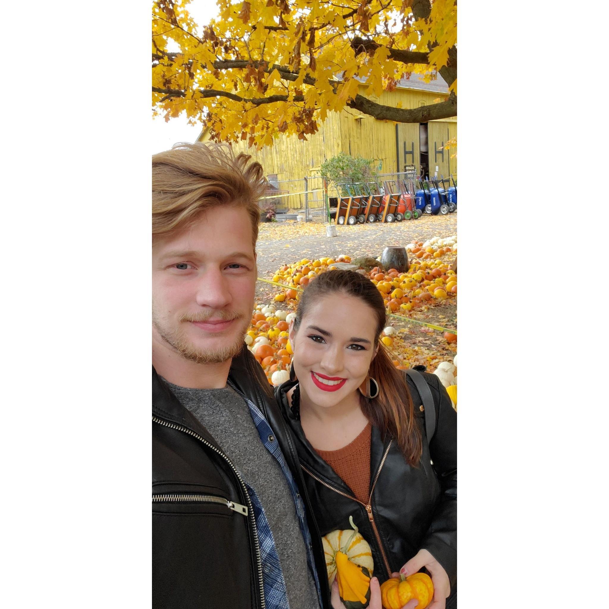 Our first time going to a pumpkin patch together ❤