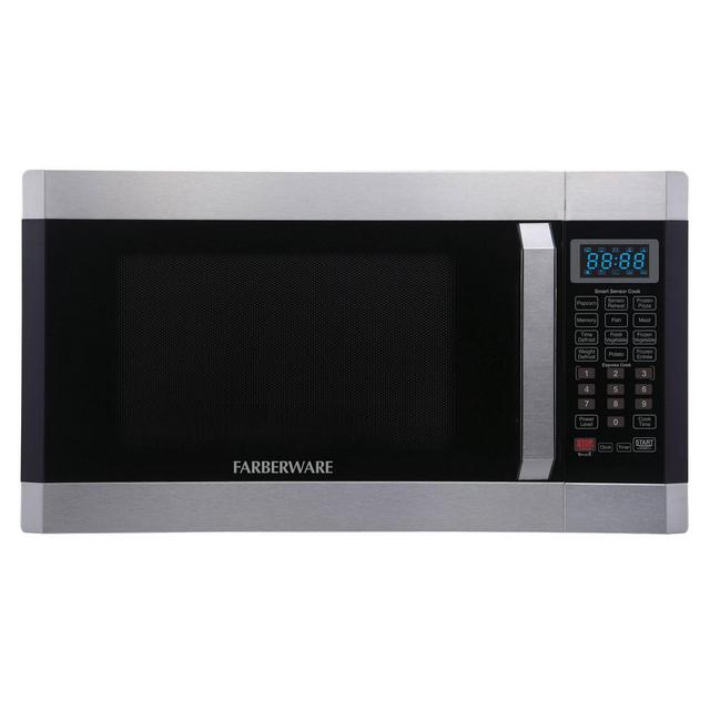 Faberware 1.6 cu ft Microwave Oven with Smart Sensor - Silver