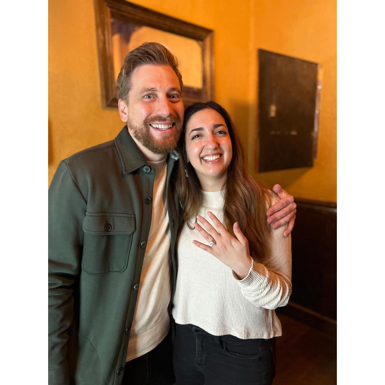 The day we got engaged