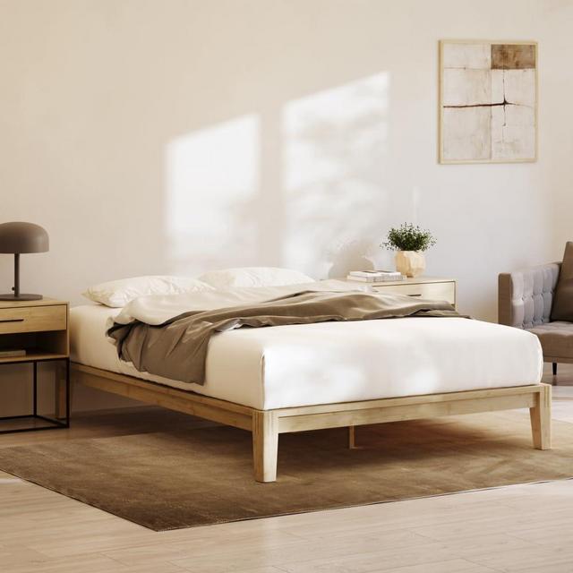 Nectar Bamboo Platform Bed Frame - King - Natural - Floating Center Support Legs - 12” Height - Easy Tool Free Set Up - Contemporary and Durable - Sturdy Wooden Support Slats - Holds Up to 800 Pounds
