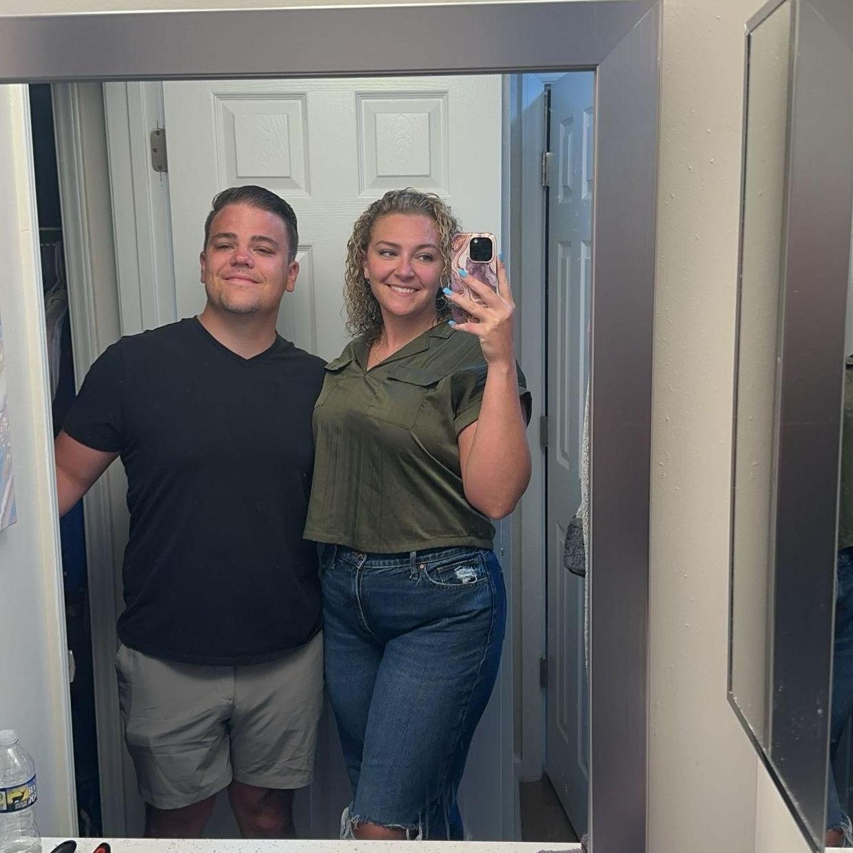 I always force Alex to take pictures before church in this mirror. I knew they'd come in handy some day.