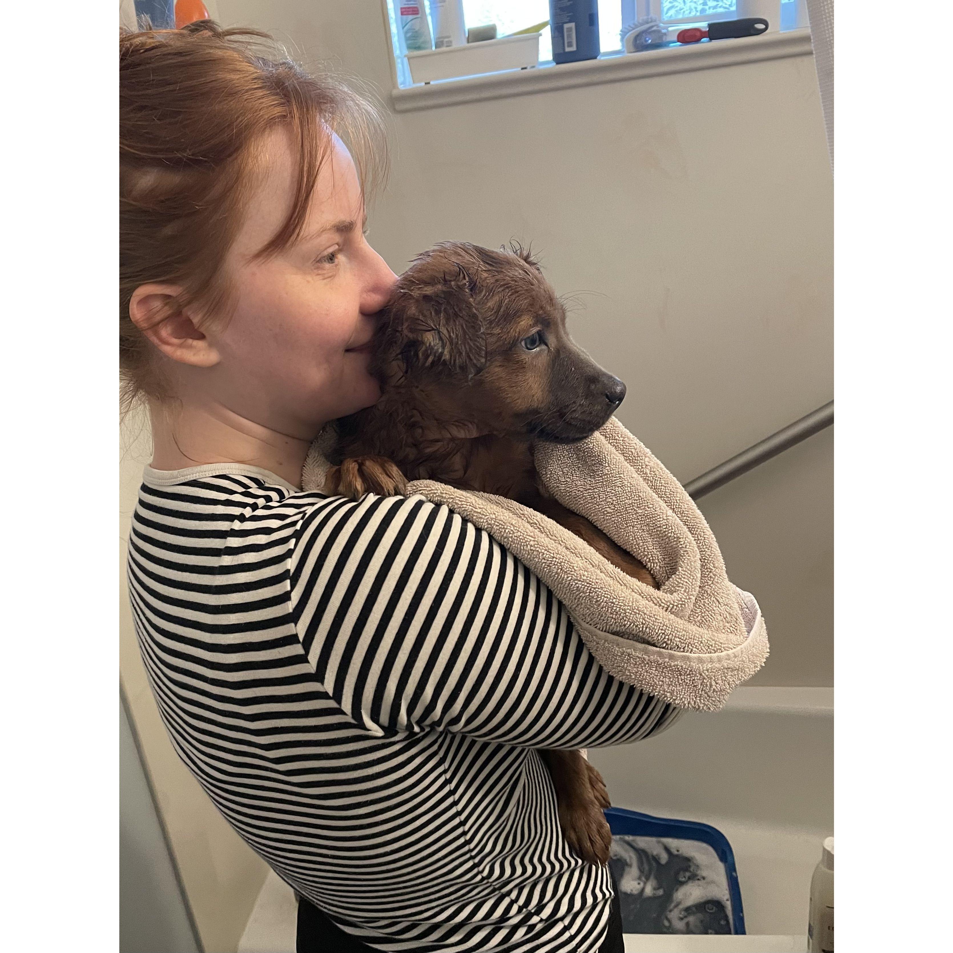 Feb 2023 - Started fostering puppies for a local rescue. As of now, we have fostered 10!