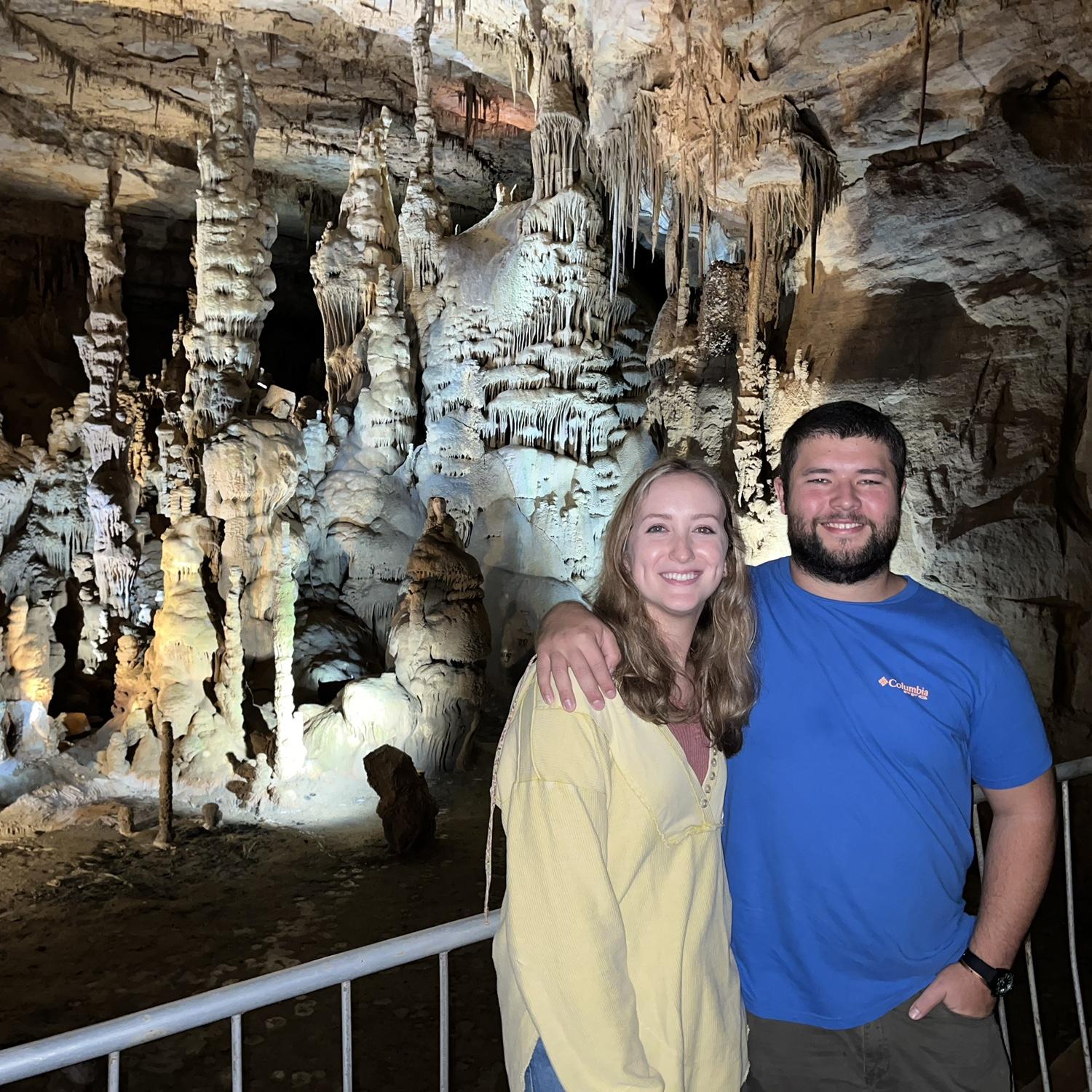 Landon’s first visit to Cathedral Caverns.