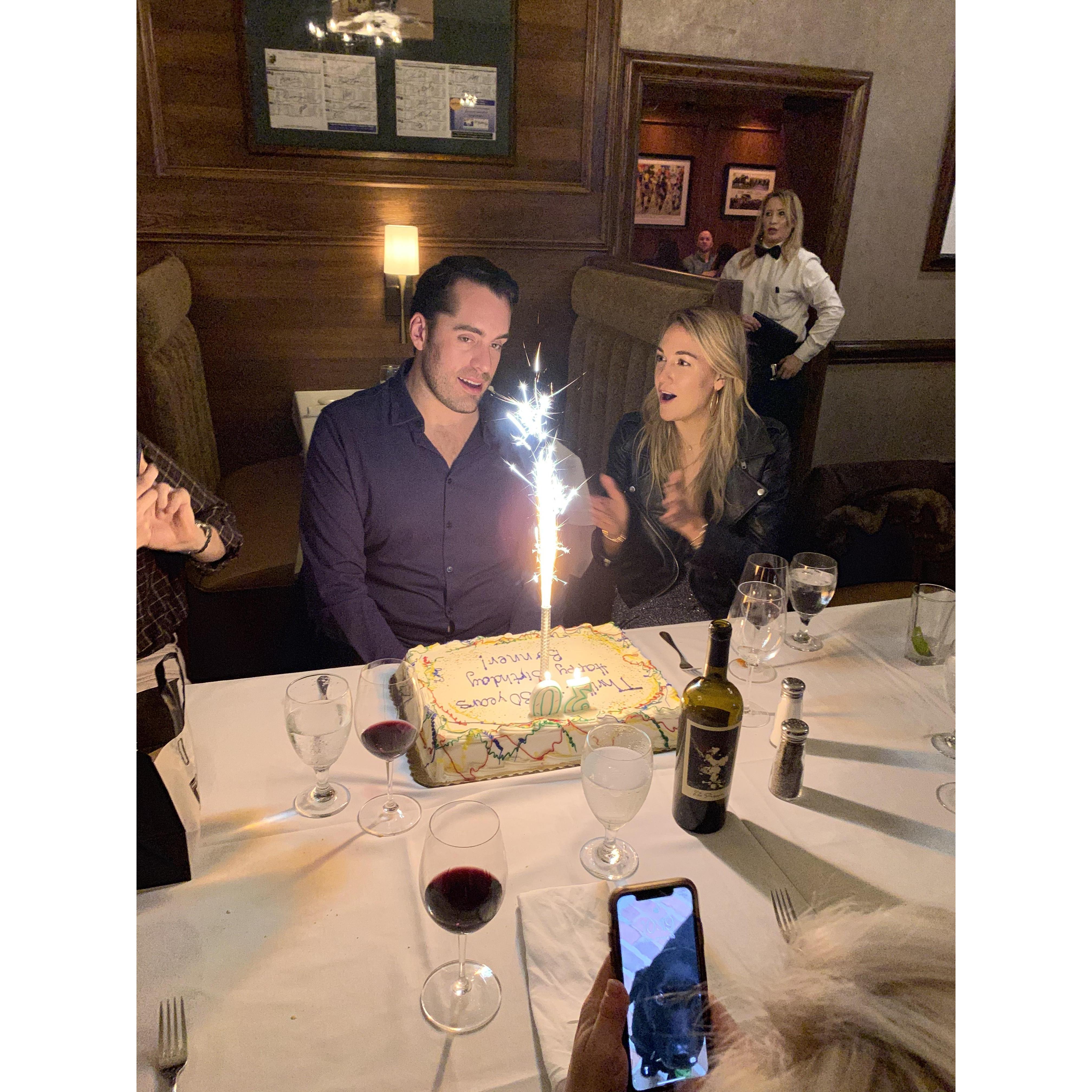 30th Bday for Silly at Bobs with some Stein's Cake of course!