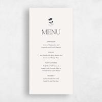 Beige Wedding Menu - Kendall