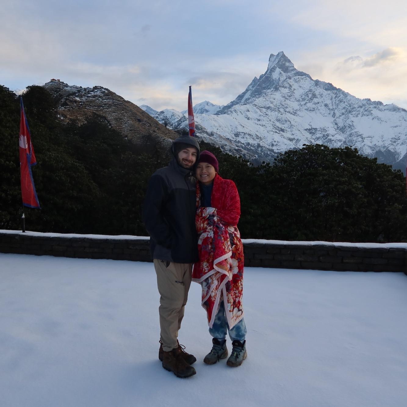 We got woken up extra early to see the sunrise