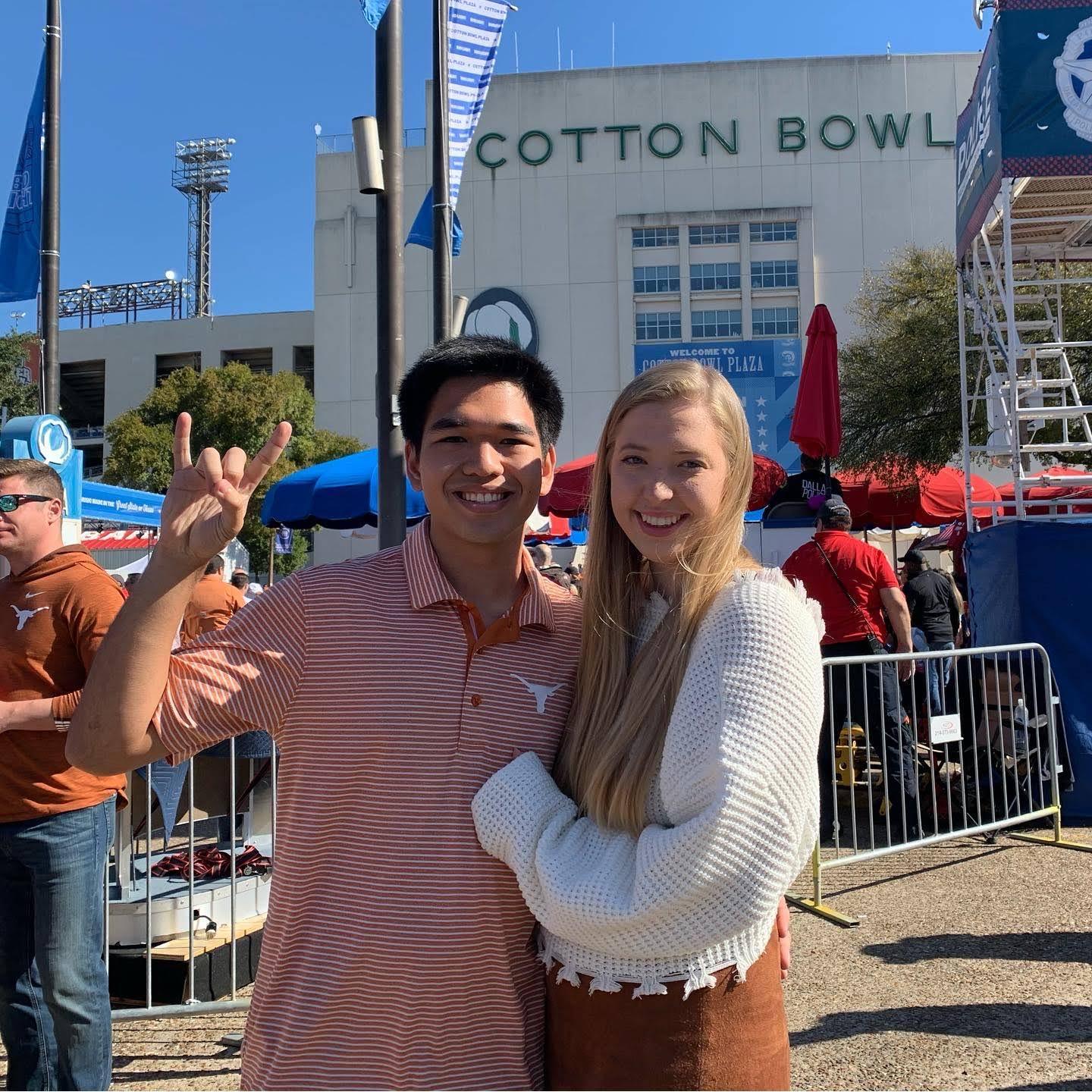 Texas vs. OU Game 10/12/2019
Long-distance was a little easier thanks to this yearly tradition, meeting up for the Texas vs. OU game, perfectly on our anniversary weekend.