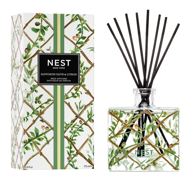 NEST New York Santorini Olive & Citron Specialty Reed Diffuser, 5.9 oz.